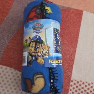 Paw Patrol Blue and Red Fleece Throw